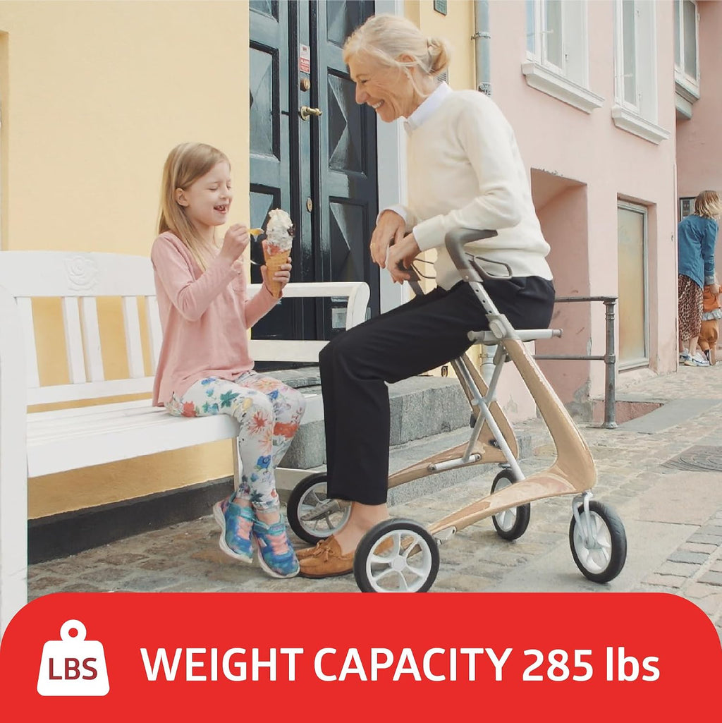 byACRE Carbon Ultralight Rollator Walker – Foldable Mobility Walker with Bag