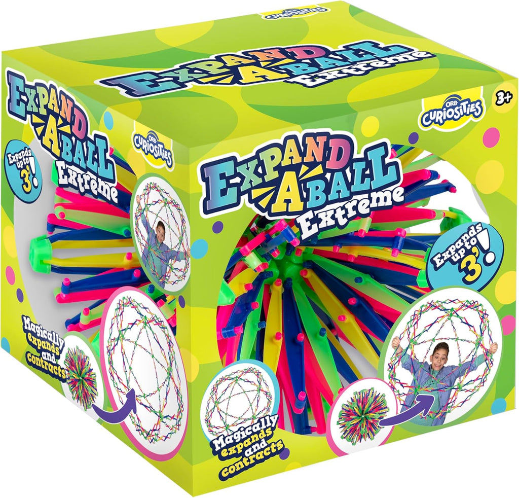 Hoberman Sphere Extreme Expand-A-Ball – Rainbow Expandable Fidget Toy 3 Ft
