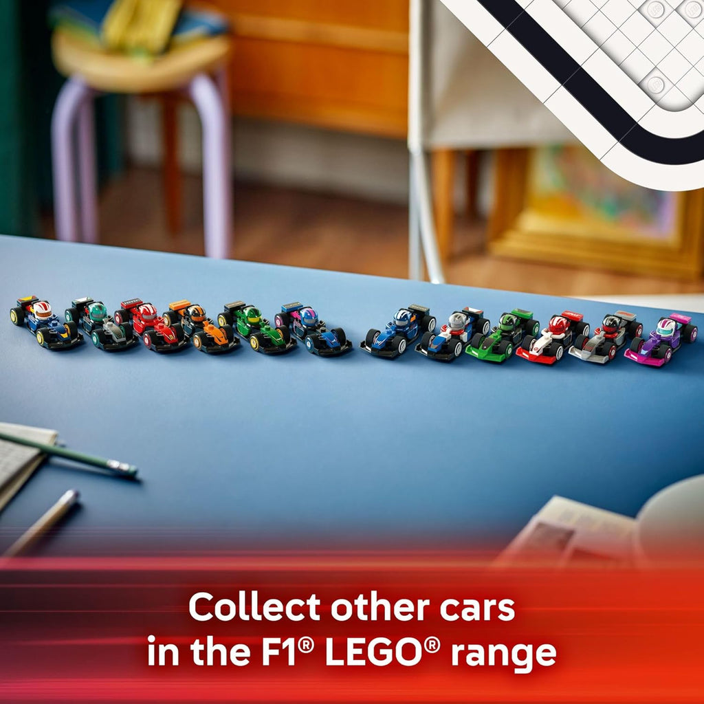 LEGO F1 Collectible Race Cars 6-Pack - Mystery Building Set for Kids, Party Favors & Gift, Ages 6+