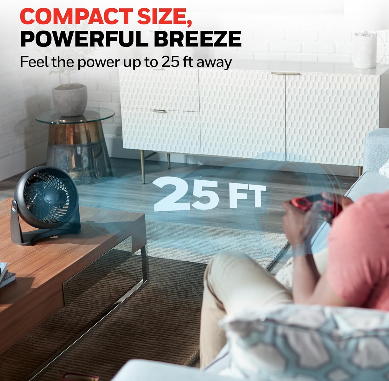 Honeywell TurboForce Table Fan – Quiet 3 Speed Air Circulator