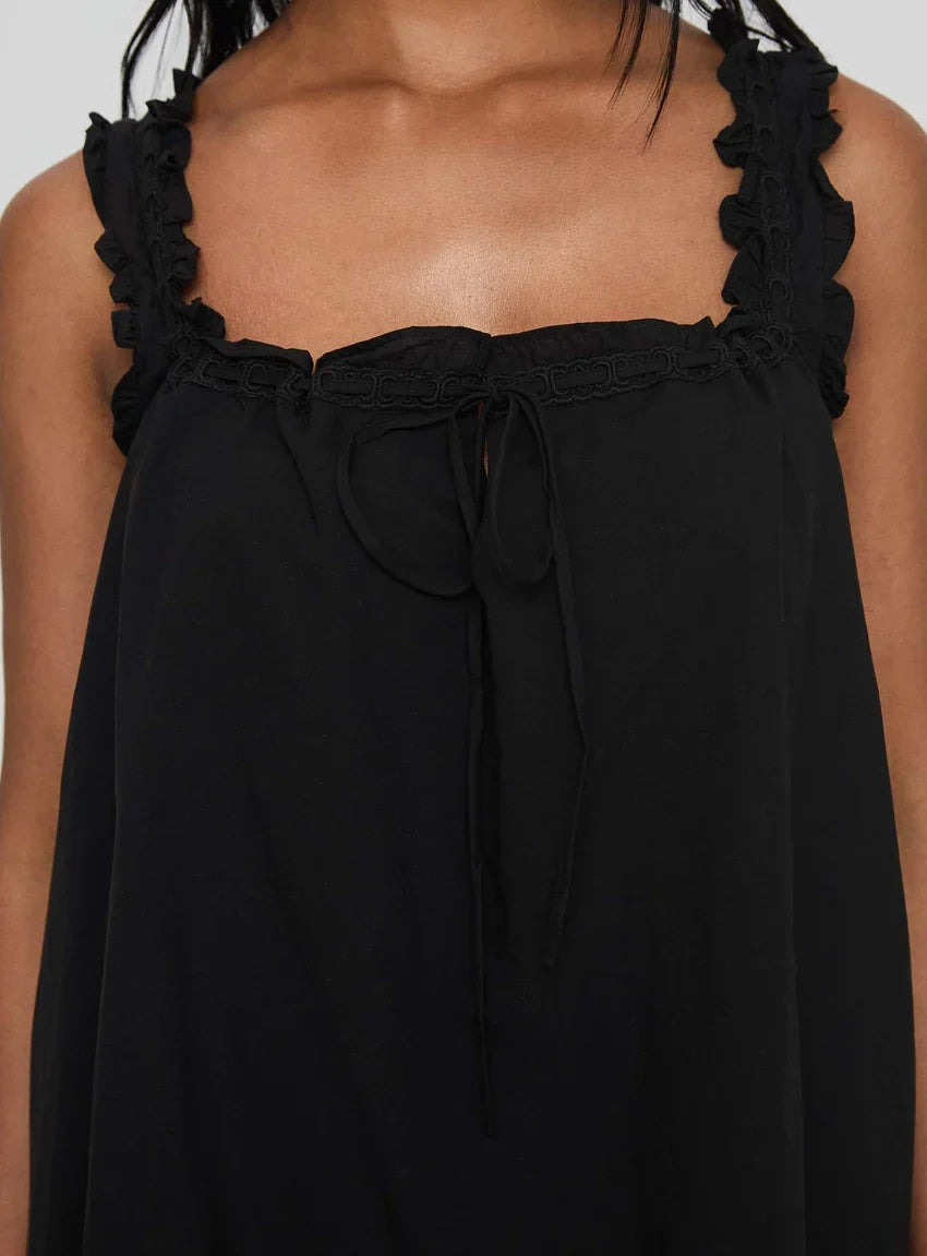 Swing Mini Dress Black Petite