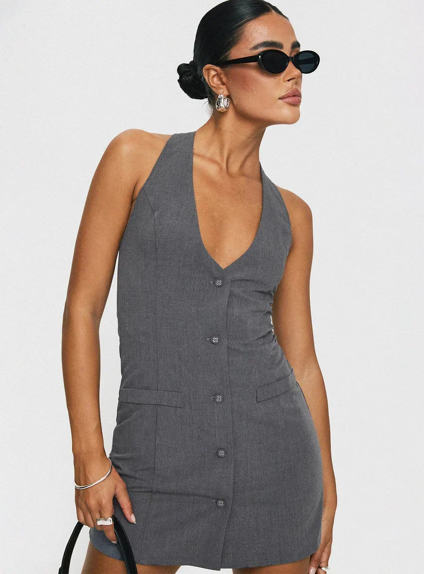 Fenny Mini Dress Grey