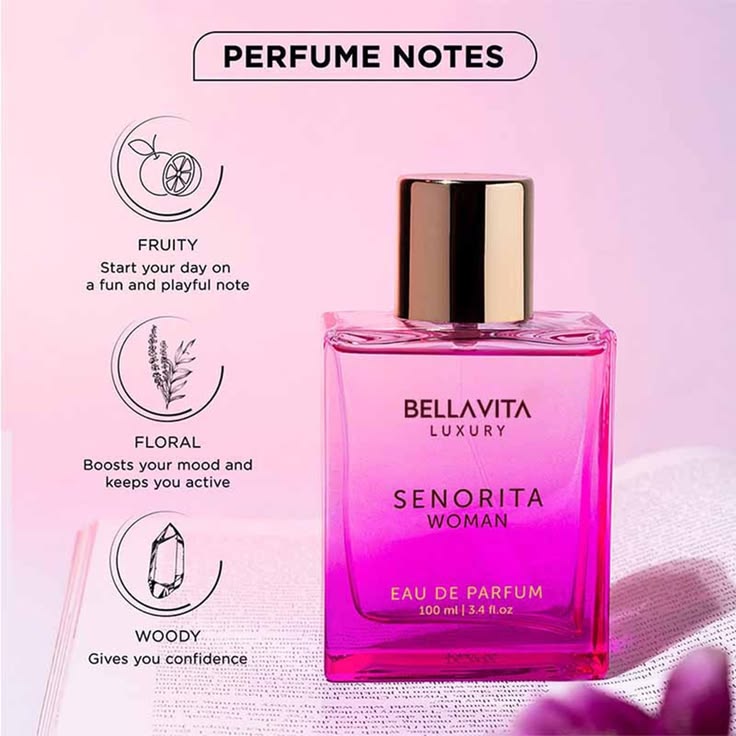 Bella Vita Luxury Senorita EDP 100ml - Women's Eau de Parfum Spray, Long Lasting Floral Fruity Fragrance