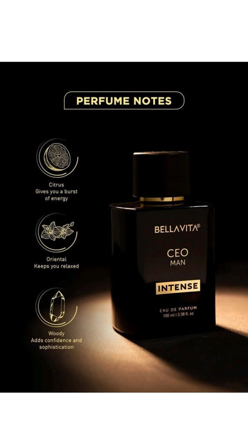 Bella Vita Luxury CEO Man EDP 100ml - Men's Eau de Parfum Spray, Long Lasting Woody Fragrance