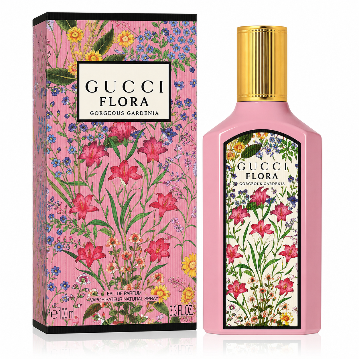 Gucci Flora Gorgeous Gardenia Eau de Parfum Spray for Women 3.3 oz / 100 ml New In Box