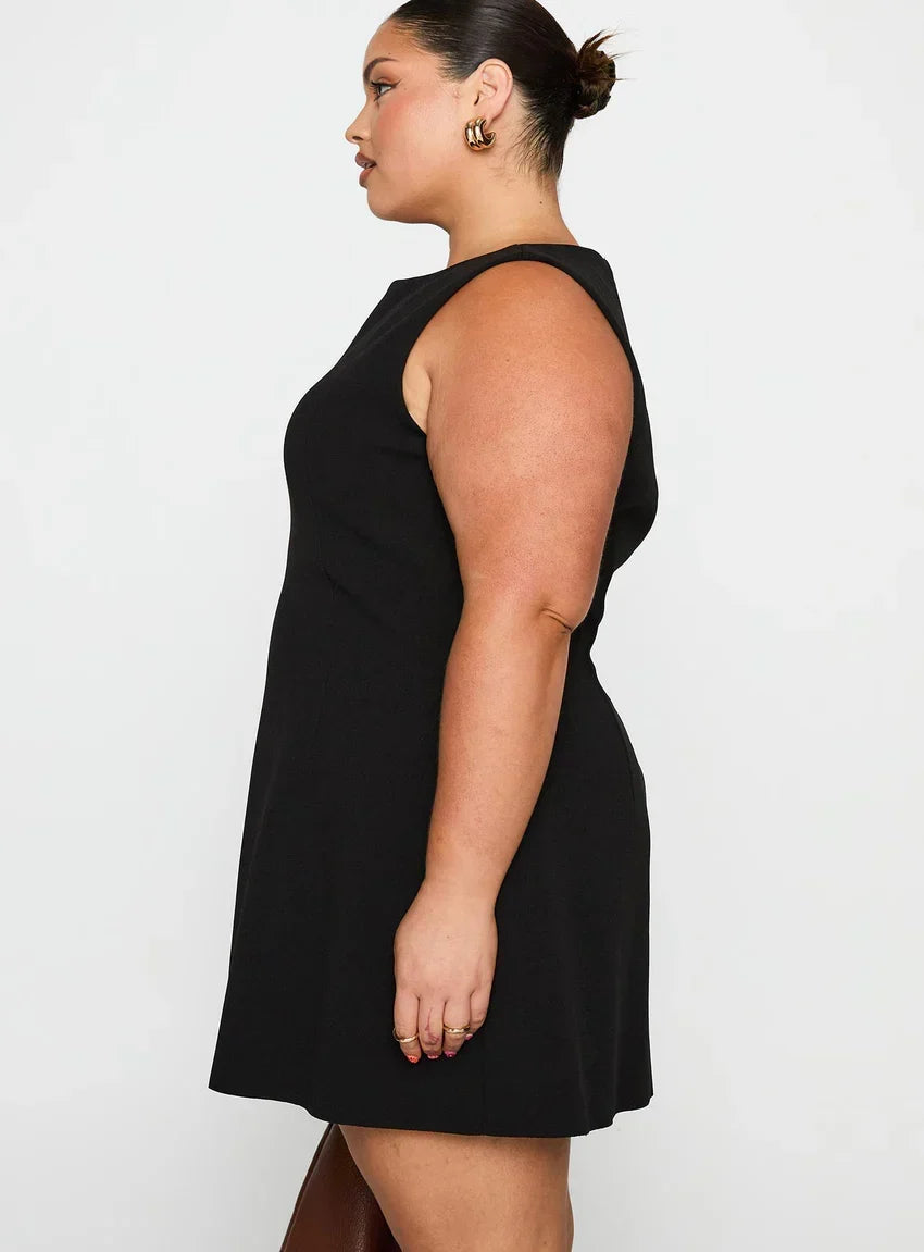 Anse Mini Dress Black Curve
