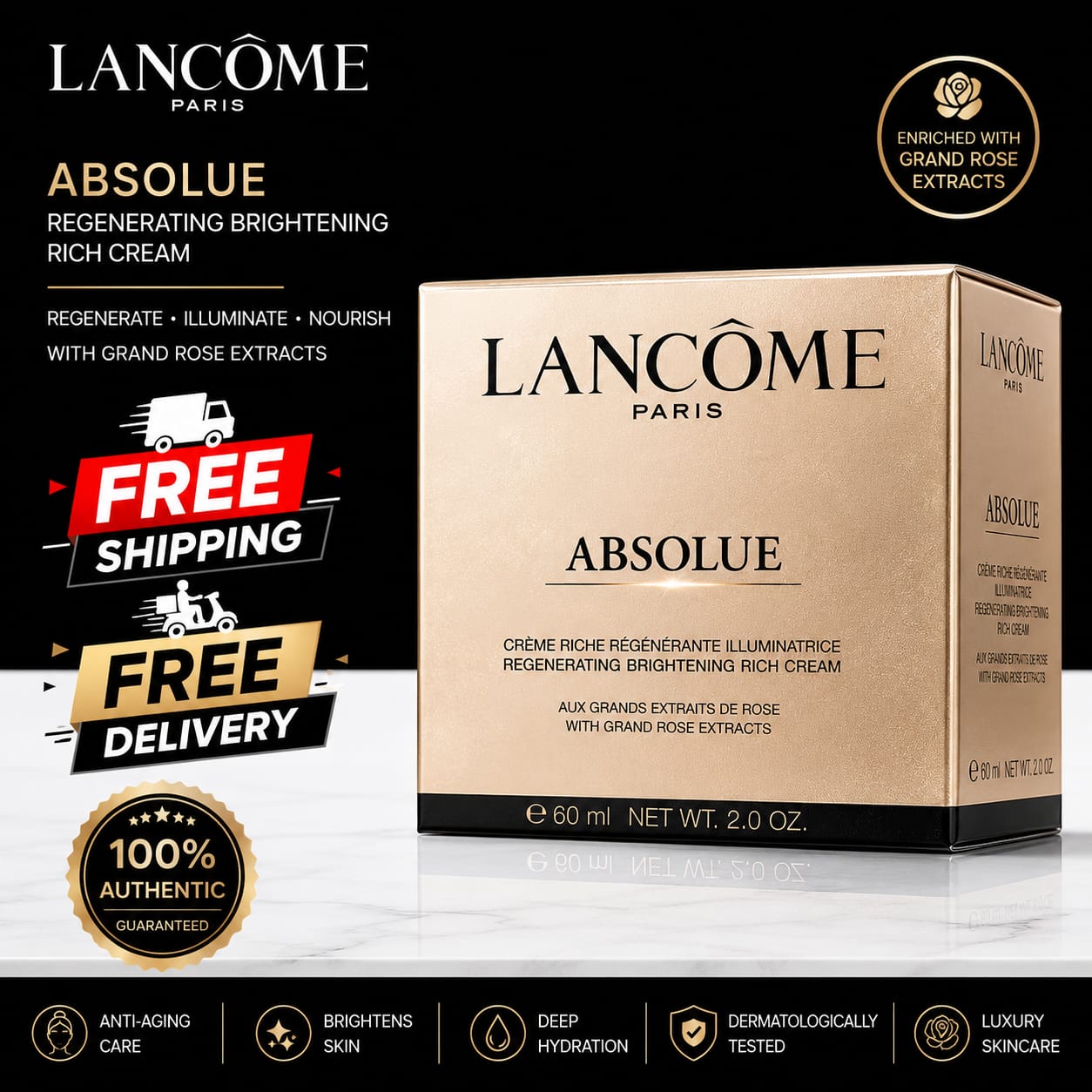 Lancôme Absolue Regenerating Brightening Rich Cream 60ml