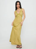 Galloway Maxi Dress Chartreuse