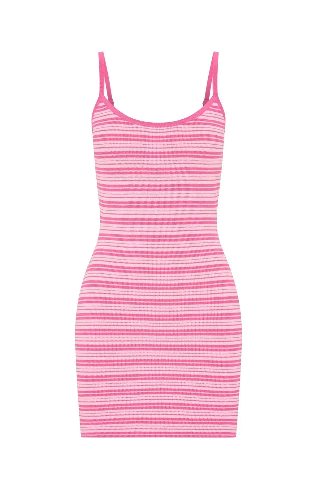 Rose Stripe Knit Mini Dress