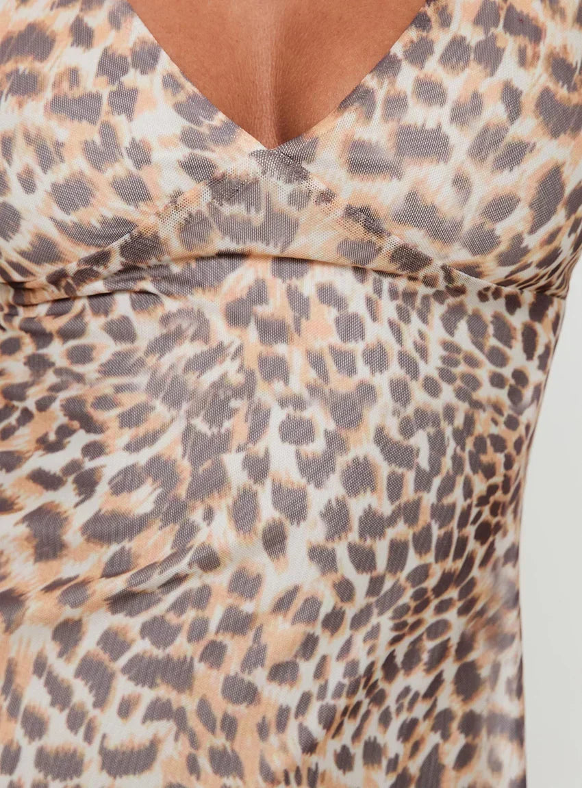Zuba Mini Dress Leopard