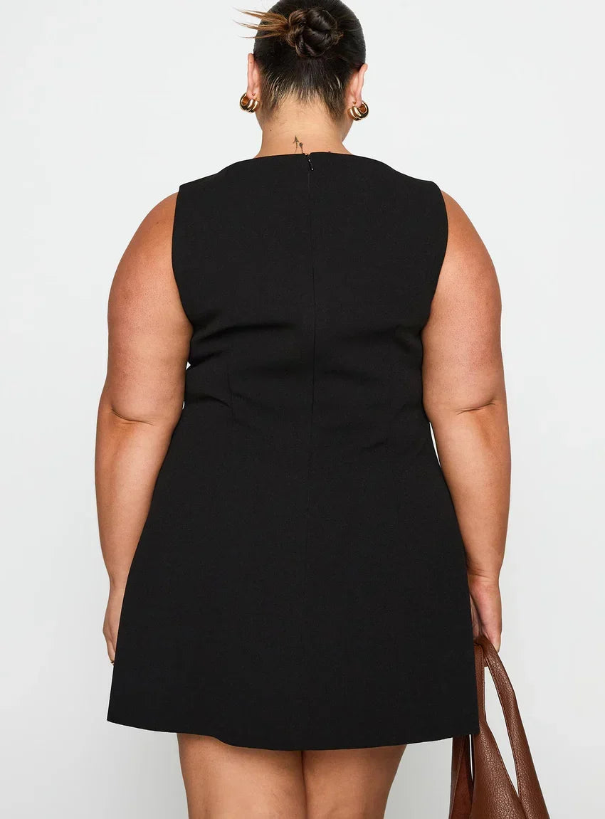 Anse Mini Dress Black Curve