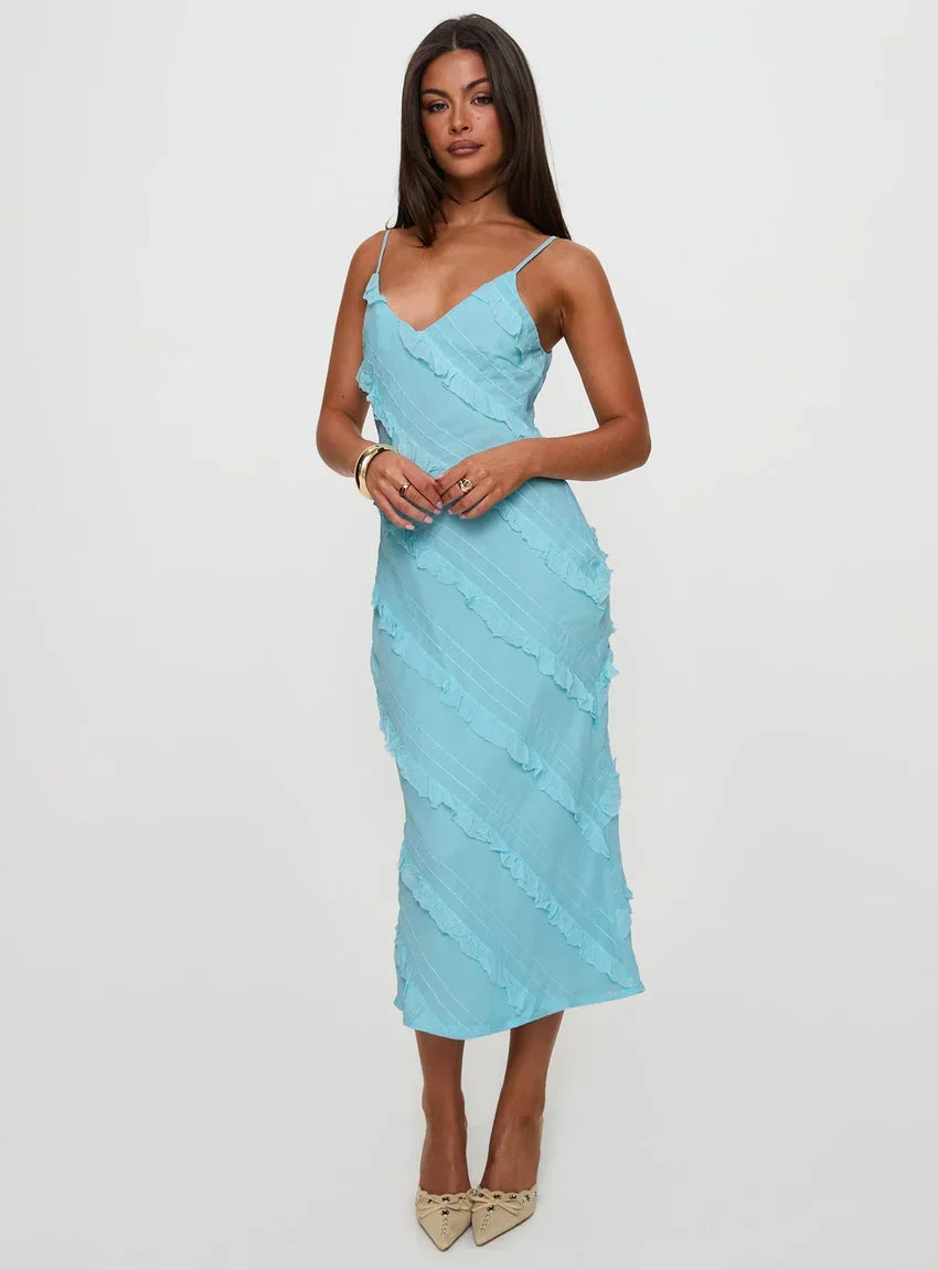 Lars Maxi Dress Turquoise