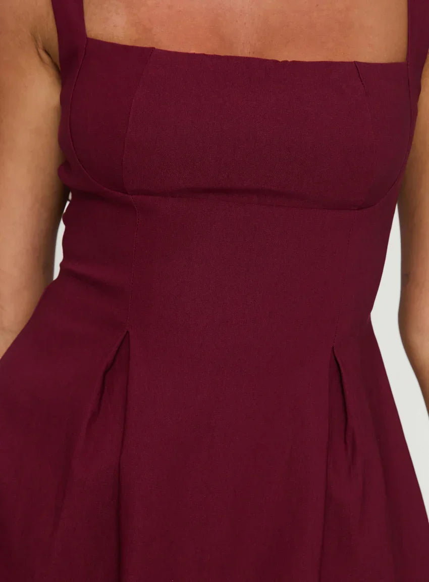 Xanthus Mini Dress Red Petite