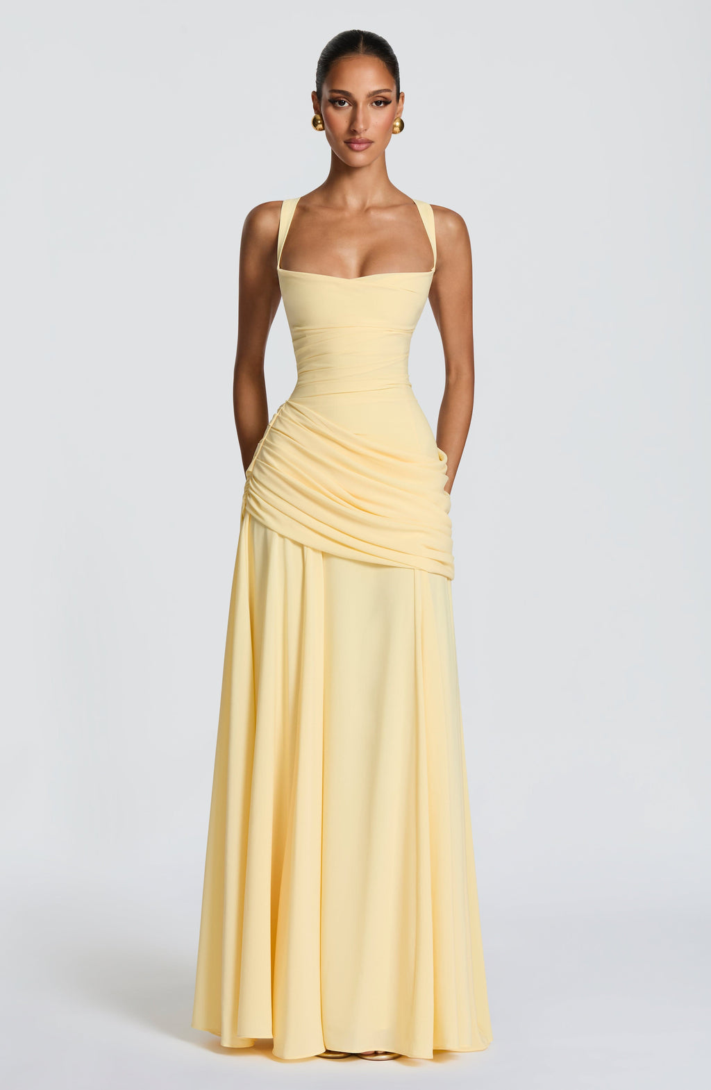 Sura Maxi Dress - Lemon VIP