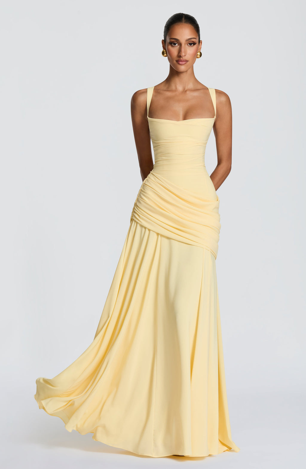 Sura Maxi Dress - Lemon VIP