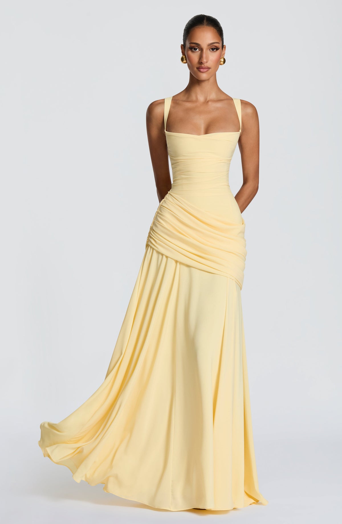 Sura Maxi Dress - Lemon VIP